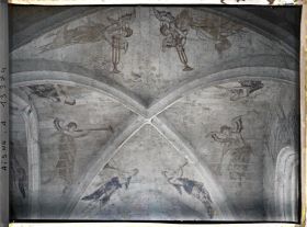 Image représentant France, Coucy la Ville, Fresques de l'Eglise datant du XVIe Siècle