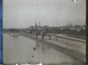 Image représentant Allemagne, Düsseldorf, Le Rhin vers le Palais des Expositions et la Préfecture