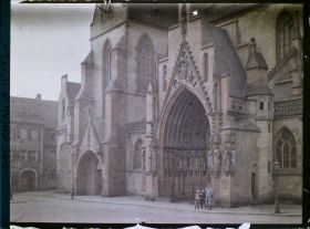 Image représentant France, Strasbourg, Le Porche St Pierre le Jeune (Eglise Protestante)