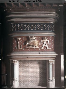Image représentant Une cheminée de l'aile Louis XII du château