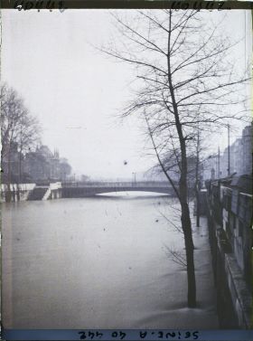 Image représentant La crue de la Seine au pont Notre-Dame