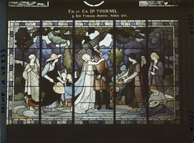 Image représentant L'Exposition des arts décoratifs, Pavillon du Vitrail, Titania, les frères Tournel