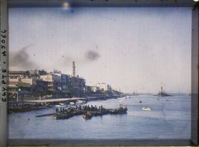 Image représentant Le port de Port-Saïd et le canal de Suez