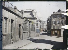 Image représentant La rue Norvins et le Sacré-Cœur