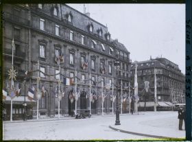 Image représentant Décorations place de l'Hôtel-de-Ville pour le 9ème congrès de la Légion Américaine (American Legion)