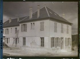 Image représentant France, Vienne le Château , Nouvel Hôpital ; construction de l'hôpital