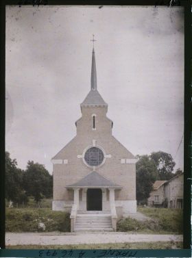 Image représentant France, La Harazée Marne (60 h), L'Eglise reconstruite