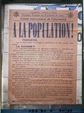 Image représentant Affiche du Comité Intersyndical de l'Imprimerie pour les élections législatives de novembre 1919