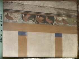 Image représentant Fresque aux perdrix, dans une salle de l'"Hôtellerie"