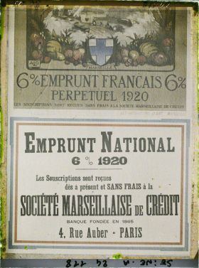 Image représentant Affiche de l'emprunt national de 1920, Société marseillaise de crédit