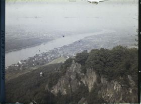 Image représentant Allemagne, Königswinter, Vue s/ le Rhin vers Bonn