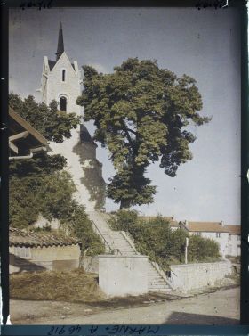 Image représentant France, St Thomas Marne (76 h), L'Eglise vue de la Rte de Servon