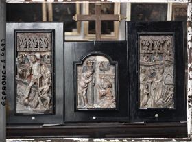 Image représentant Espagne, Cordoue, Musée des Bx Arts - à Dr Panneau Albatre moy-âge, art Chrétien anglais