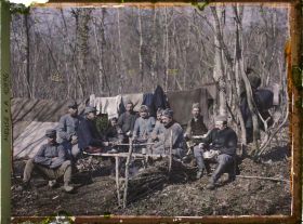 Image représentant Bois de Thiéville, scène de la vie de bivouac