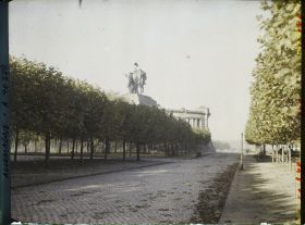 Image représentant Prusse, Coblence, Vue vers le monument de Guillaume 1er