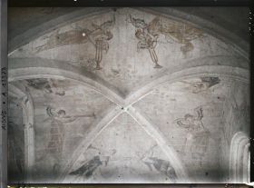 Image représentant France, Coucy la Ville, Fresques de l'Eglise datant du XVIe Siècle