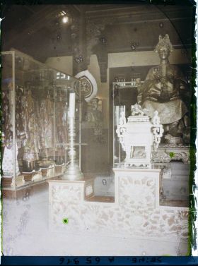 Image représentant L'Exposition Coloniale Internationale de 1931, l'intérieur du pavillon de l'Annam