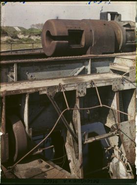 Image représentant Belgique, Ostende, Batterie Deutschland, Détails de l'arrière de la 2e pièce de droite
