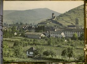 Image représentant France, Kaysersberg, Vue d'ensemble de la Ville plus à gauche que la précedente