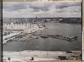 Image représentant Vue prise de l'ascenseur Katarinahissen vers le nord