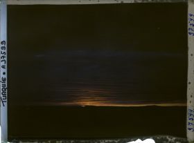 Image représentant Turquie, Constantinople, A bord de la "Phrygie" Lever de Soleil sur la Côte d'Asie à la sortie des Dardanelles