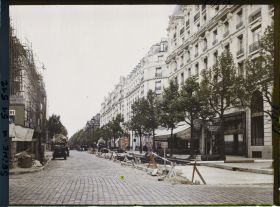Image représentant La percée du boulevard Haussmann, à l'angle de la rue Laffitte