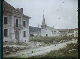 Image représentant France, Combres, Vue vers l'Eglise