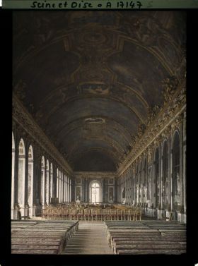 Image représentant France, Palais de Versailles, La Galerie des Glaces. Vue d'ensemble