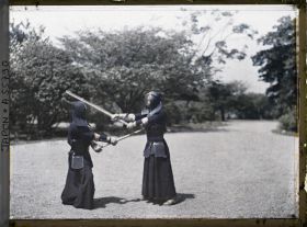 Image représentant Ecole de gymnastique militaire, entraînement aux arts martiaux Kendo (escrime japonaise)