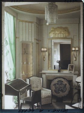 Image représentant L'Exposition des arts décoratifs, Pavillon Ruhlmann ou Hôtel d'un Riche Collectionneur, boudoir