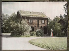 Image représentant Habitation rurale en bois de la province de Blekinge, musée en plein air de Skansen