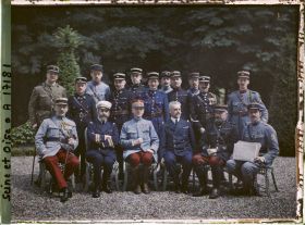 Image représentant Trianon Palace, La mission française, Messieurs le général Belin, l'amiral Le Bon