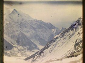 Image représentant Les Alpes, Vue prise de Planpraz  Aiguille du Goûter, Aiguille de Biomassay, le Mont Tricot, le Col du Tricot et les Contreforts du Brévent