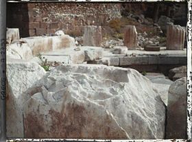 Image représentant Sanctuaire de Marmaria. Gros plan du Tholos (marbre)