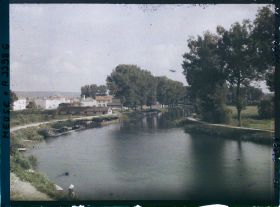 Image représentant France, Verdun, Le Canal de l'Est à son arrivée à Verdun