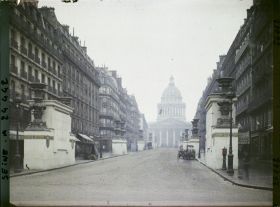 Image représentant La rue Soufflot décorée pour le Cinquantenaire de la IIIe République