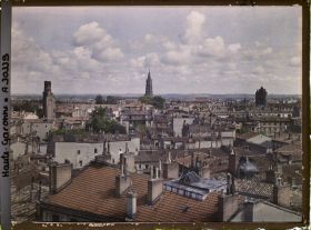 Image représentant Panorama en direction de la basilique Saint-Sernin, vue prise de la terrasse de la tour de l'Hôtel de Bernuy, actuel Lycée Fermat