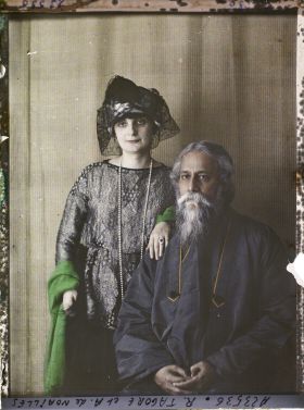 Image représentant Rabindranâth Tagore et la comtesse Anna de Noailles