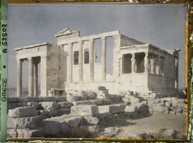 Image représentant Sur l'Acropole, la façade ouest de l'Erechtheion (avec les deux saillants nord et sud)