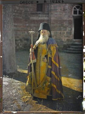 Image représentant Turquie, Hilendar, Le Père Archimandrite, Supérieur du Monastère, décédé en 1918