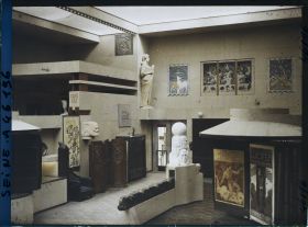 Image représentant L'exposition des arts décoratifs, intérieur de la section des Pays-Bas