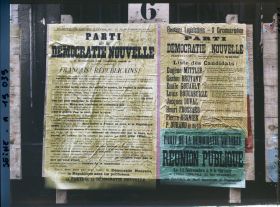 Image représentant Affiche du Parti de la démocratie nouvelle pour les élections législatives du16 novembre 1919