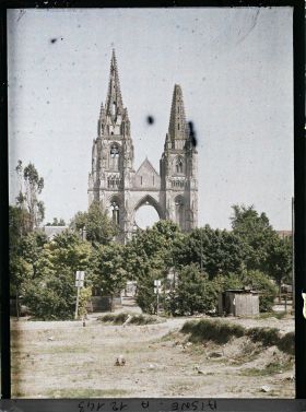 Image représentant L'abbaye Saint-Jean-des-Vignes démantelée au début du XIXe siècle