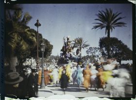 Image représentant Le carnaval, thème le pêcheur Niçois berné