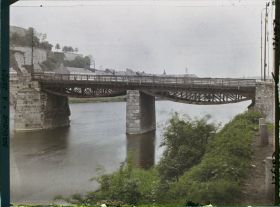 Image représentant Belgique, Namur, Occupation française, Les arches détruites du Grand Pont