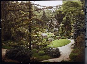 Image représentant Maison de thé au fond d'une partie de jardin proche de la maison ouest du " village japonais "