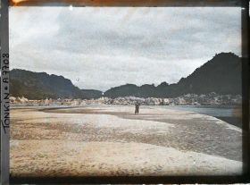 Image représentant Un banc de sable devant le barrage de rochers de la rivière Noire