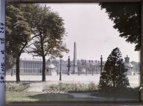 Image représentant La place de la Concorde depuis le Cours-la-Reine