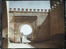 Image représentant La porte Bab Agnaou vue de l'intérieur