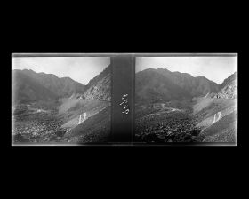 Image représentant La voie ferrée aménagée le long de la vallée du Guangou ("torrent de la Passe")